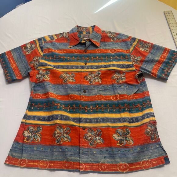 The Territory Ahead Men’s Southwestern Floral Short Sleeve Button Up Shirt Large - Picture 1 of 6